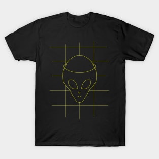 GRID DRAWING Alien T-Shirt